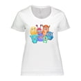 thumbnail image 1 of Inktastic Halloween Monsters Women's Plus Size T-Shirt, 1 of 5