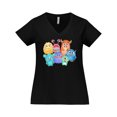 thumbnail image 1 of Inktastic Halloween Monsters Women's Plus Size V-Neck T-Shirt, 1 of 5