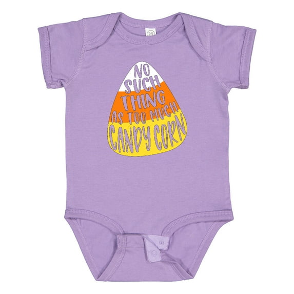 Inktastic Halloween No Such Thing As Too Much Candy Corn Boys or Girls Baby Bodysuit