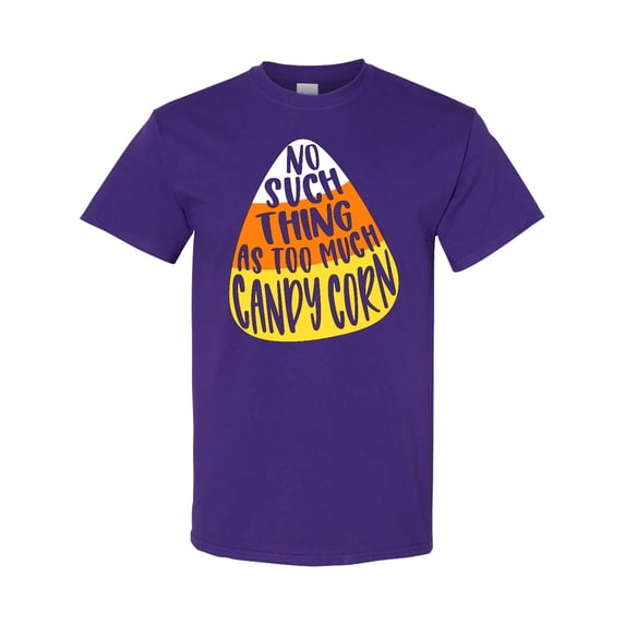 Inktastic Halloween No Such Thing As Too Much Candy Corn T-Shirt