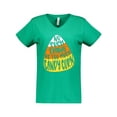 thumbnail image 1 of Inktastic Halloween No Such Thing As Too Much Candy Corn Women's V-Neck T-Shirt, 1 of 5