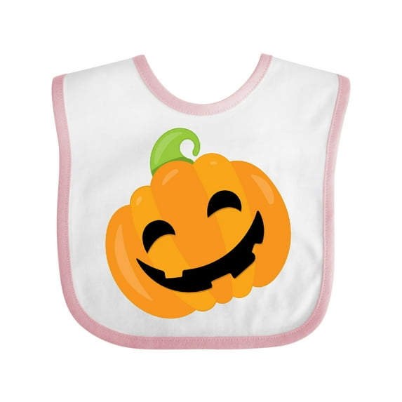 Inktastic Halloween Pumpkin Boys or Girls Baby Bib