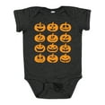 thumbnail image 1 of Inktastic Halloween Pumpkin Faces Orange Boys or Girls Baby Bodysuit, 1 of 5