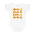 thumbnail image 1 of Inktastic Halloween Pumpkin Faces Orange Boys or Girls Baby Bodysuit, 1 of 5