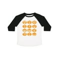 thumbnail image 1 of Inktastic Halloween Pumpkin Faces Orange Boys or Girls Toddler T-Shirt, 1 of 5