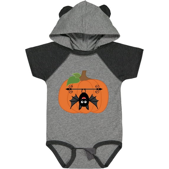 Inktastic Halloween Pumpkin Funny Bat Boys or Girls Baby Bodysuit