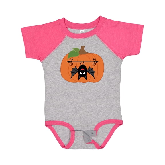 Inktastic Halloween Pumpkin Funny Bat Boys or Girls Baby Bodysuit