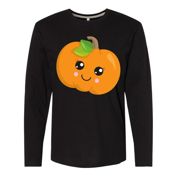 Inktastic Halloween Pumpkin, Smiling Pumpkin, Trick or Treat Long Sleeve T-Shirt