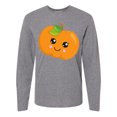 thumbnail image 1 of Inktastic Halloween Pumpkin, Smiling Pumpkin, Trick or Treat Long Sleeve T-Shirt, 1 of 5
