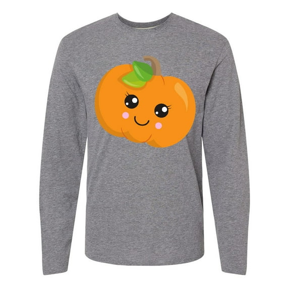 Inktastic Halloween Pumpkin, Smiling Pumpkin, Trick or Treat Long Sleeve T-Shirt