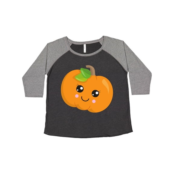 Inktastic Halloween Pumpkin, Smiling Pumpkin, Trick or Treat Women's Plus Size T-Shirt