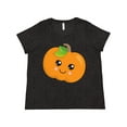 thumbnail image 1 of Inktastic Halloween Pumpkin, Smiling Pumpkin, Trick or Treat Women's Plus Size T-Shirt, 1 of 5