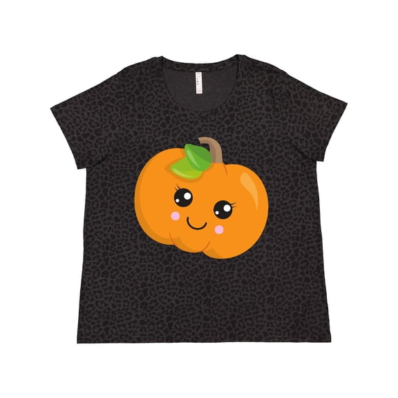 Inktastic Halloween Pumpkin, Smiling Pumpkin, Trick or Treat Women's Plus Size T-Shirt