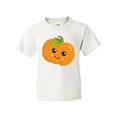 thumbnail image 1 of Inktastic Halloween Pumpkin, Smiling Pumpkin, Trick or Treat Youth T-Shirt, 1 of 5