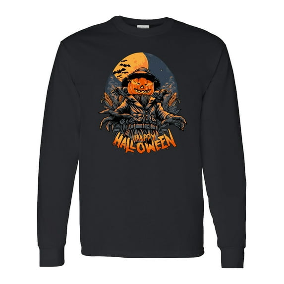 Inktastic Halloween Scarecrow Long Sleeve T-Shirt