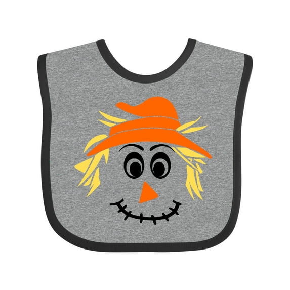 Inktastic Halloween Scarecrow Male Face Boys or Girls Baby Bib