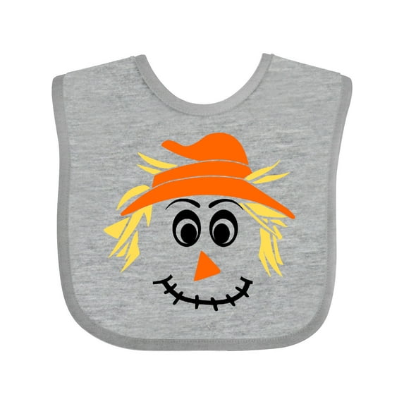 Inktastic Halloween Scarecrow Male Face Boys or Girls Baby Bib