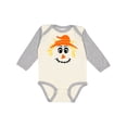 thumbnail image 1 of Inktastic Halloween Scarecrow Male Face Boys or Girls Long Sleeve Baby Bodysuit, 1 of 5