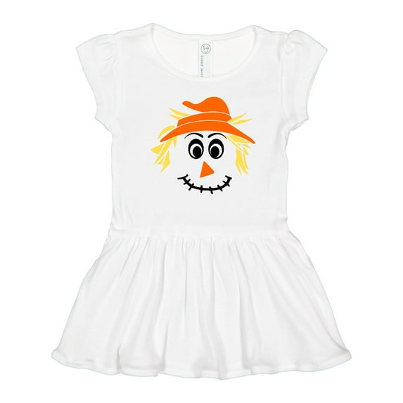 Inktastic Halloween Scarecrow Male Face Girls Toddler Dress