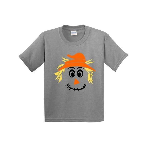 Inktastic Halloween Scarecrow Male Face Youth T-Shirt