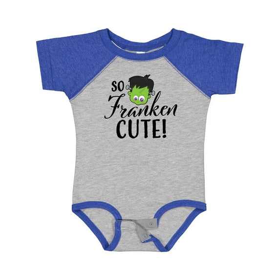Inktastic Halloween So Franken Cute Boys or Girls Baby Bodysuit