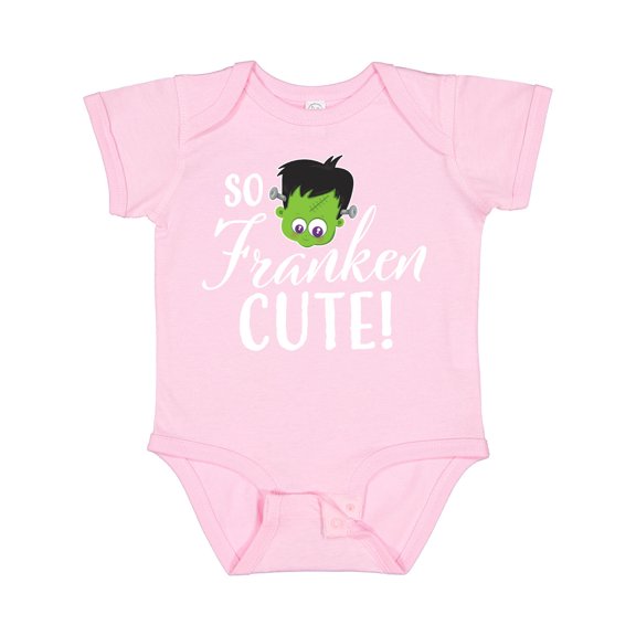 Inktastic Halloween So Franken Cute Boys or Girls Baby Bodysuit