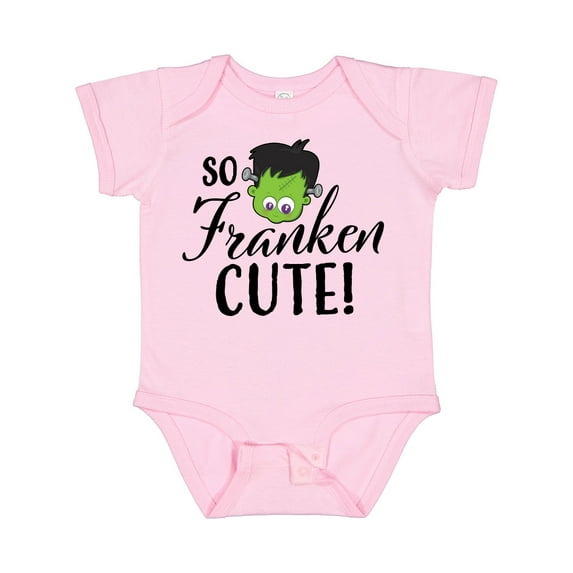 Inktastic Halloween So Franken Cute Boys or Girls Baby Bodysuit