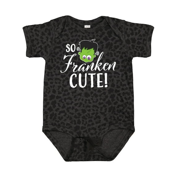 Inktastic Halloween So Franken Cute Boys or Girls Baby Bodysuit