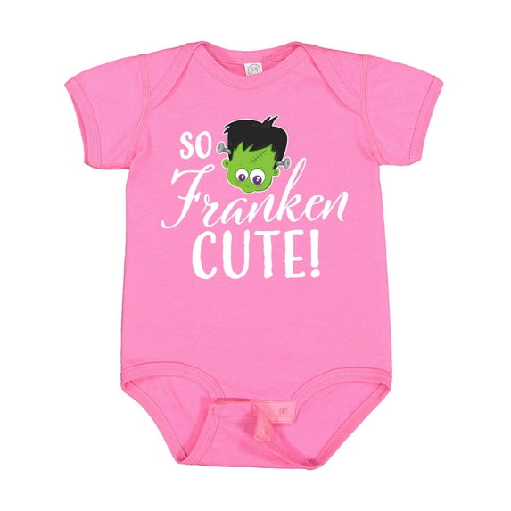 Inktastic Halloween So Franken Cute Boys or Girls Baby Bodysuit