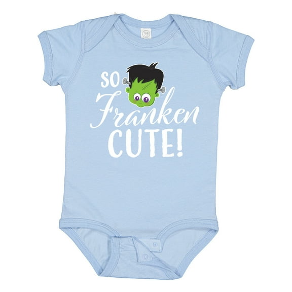 Inktastic Halloween So Franken Cute Boys or Girls Baby Bodysuit
