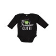 thumbnail image 1 of Inktastic Halloween So Franken Cute Boys or Girls Long Sleeve Baby Bodysuit, 1 of 5