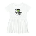 thumbnail image 1 of Inktastic Halloween So Franken Cute Girls Baby Dress, 1 of 5