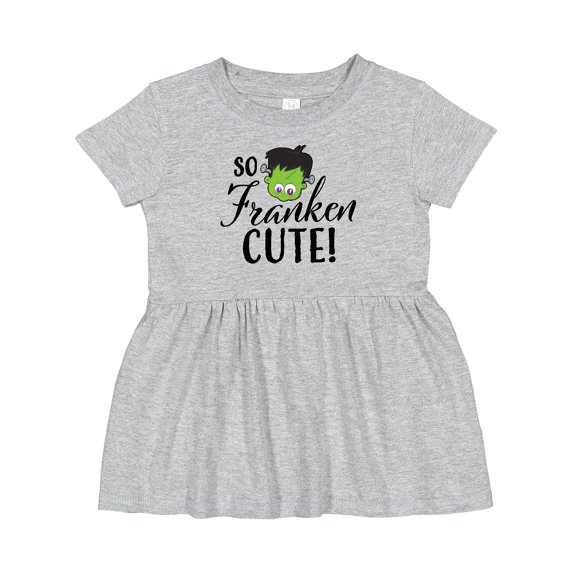 Inktastic Halloween So Franken Cute Girls Baby Dress