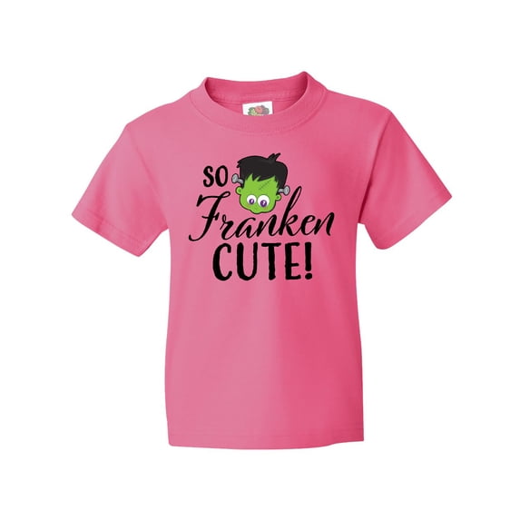 Inktastic Halloween So Franken Cute Youth T-Shirt