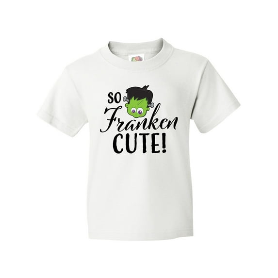 Inktastic Halloween So Franken Cute Youth T-Shirt