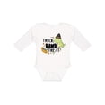 thumbnail image 1 of Inktastic Halloween Trick Rawr Treat with Dinosaur Boys or Girls Long Sleeve Baby Bodysuit, 1 of 5