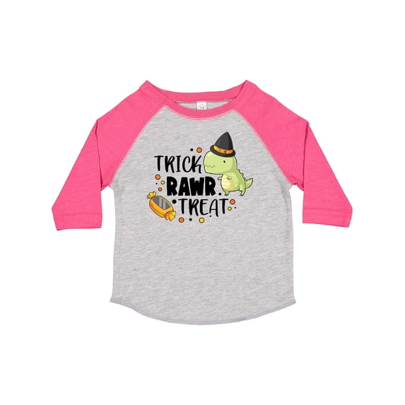 Inktastic Halloween Trick Rawr Treat with Dinosaur Boys or Girls Toddler T-Shirt