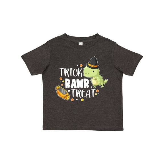 Inktastic Halloween Trick Rawr Treat with Dinosaur Boys or Girls Toddler T-Shirt