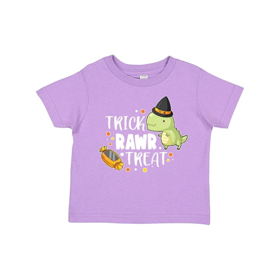 Inktastic Halloween Trick Rawr Treat with Dinosaur Boys or Girls Toddler T-Shirt
