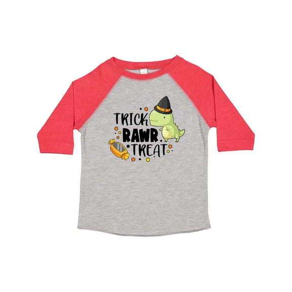 Inktastic Halloween Trick Rawr Treat with Dinosaur Boys or Girls Toddler T-Shirt