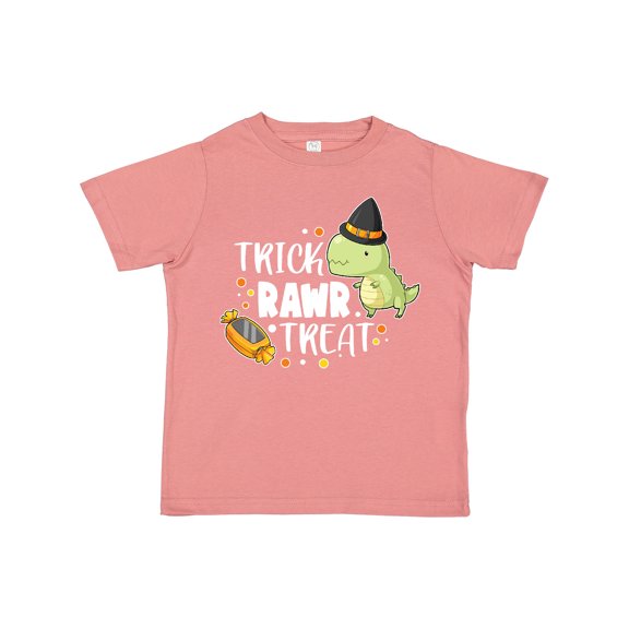 Inktastic Halloween Trick Rawr Treat with Dinosaur Boys or Girls Toddler T-Shirt