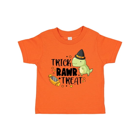 Inktastic Halloween Trick Rawr Treat with Dinosaur Boys or Girls Toddler T-Shirt