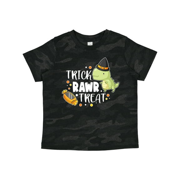 Inktastic Halloween Trick Rawr Treat with Dinosaur Boys or Girls Toddler T-Shirt