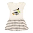 thumbnail image 1 of Inktastic Halloween Trick Rawr Treat with Dinosaur Gift Toddler Girl Dress, 1 of 4