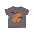 thumbnail image 1 of Inktastic Halloween Trick-or-treat with Spider and Bats Boys or Girls Toddler T-Shirt, 1 of 5
