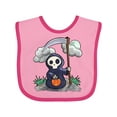 thumbnail image 1 of Inktastic Halloween Trick or Treating Cute Grim Reaper Boys or Girls Baby Bib, 1 of 4