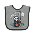 thumbnail image 1 of Inktastic Halloween Trick or Treating Cute Grim Reaper Boys or Girls Baby Bib, 1 of 4