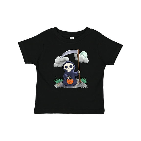 Inktastic Halloween Trick or Treating Cute Grim Reaper Boys or Girls Baby T-Shirt