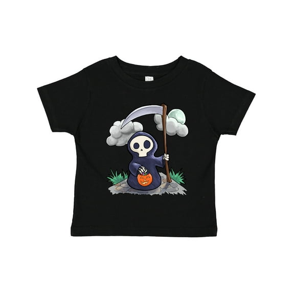 Inktastic Halloween Trick or Treating Cute Grim Reaper Boys or Girls Toddler T-Shirt