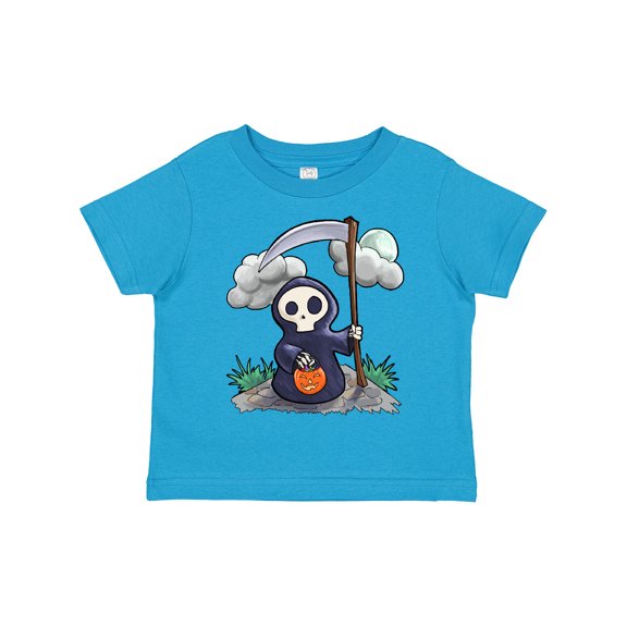 Inktastic Halloween Trick or Treating Cute Grim Reaper Boys or Girls Toddler T-Shirt